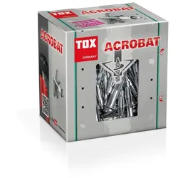 Tox-Dübel-Technik TOX Acrobat, Schrauben- & Dübelsatz, Beton, Metall, Grau, 5 mm