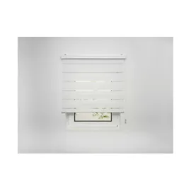 MYDECO Doppelrollo mit Blende 90 x 160 cm weiß