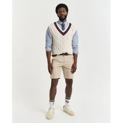 Gant für Herren. 205068 Slim Fit Sport Short beige (30), Lässig, Baumwolle, Nachhaltig