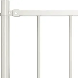 vidaXL Zaunelement mit Pfosten 1,7 x 1 m Weiß