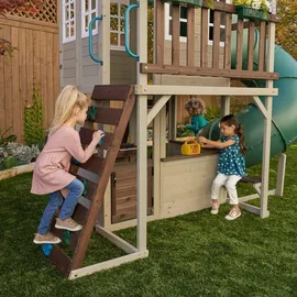 KidKraft Spielturm Cozy Escape mit Rutsche Grau