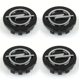 SXDZHK Auto Nabendeckel für Opel Astra L 2021 2022 2023, Nabenkappen Felgendeckel Radnabenabdeckung Felgenkappen Radnabendeckel Radnabenkappen Wheel Caps ABS Ersetzen Zubehör 4PCS,Black-64MM