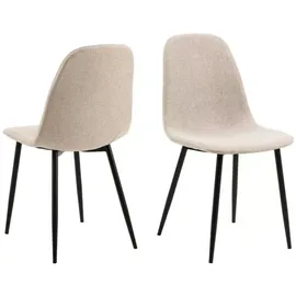 VCM Celia Esszimmerstuhl Polyester beige 4er Set
