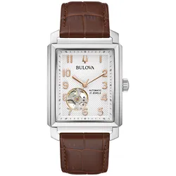 Bulova 96A268 Herrenuhr Automatik Sutton Braun/Roségoldfarben