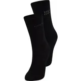 hugo underwear Socken HUGO UNDERWEAR "2P RS UNI LOGO CC", Damen, Gr. 35-38, schwarz 001, Baumwollmischung, Socken Socken, mit dezentem Logo, nahtlose Verarbeitung