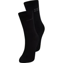 hugo underwear Socken HUGO UNDERWEAR "2P RS UNI LOGO CC", Damen, Gr. 35-38, schwarz 001, Baumwollmischung, Socken Socken, mit dezentem Logo, nahtlose Verarbeitung