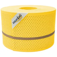 zaunzu® Sichtschutzstreifen Premium Gelocht 50 m x 19 cm x 0,1 cm Gelb