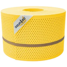 zaunzu® Sichtschutzstreifen Premium Gelocht 50 m x 19 cm x 0,1 cm Gelb