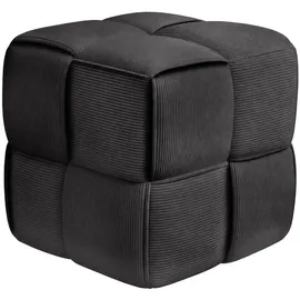 deluke Sitzhocker GIROS Cord 40 x 40 x 40 cm Dunkelgrau