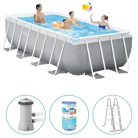 Intex Prism Frame Pool Set 400 x 200 x 122 cm inkl. Filterpumpe