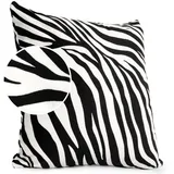 ANRO Kissenbezug Kissenhülle Kissen Deko-Kissen Sofa Kissen Couch Kissen Zebra 40x40cm ohne Füllung
