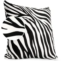 ANRO Kissenbezug Kissenhülle Kissen Deko-Kissen Sofa Kissen Couch Kissen Zebra 40x40cm ohne Füllung