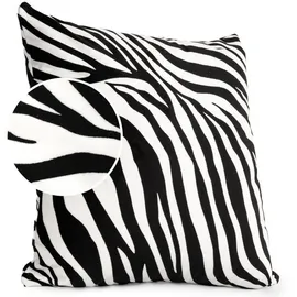 ANRO Kissenbezug Kissenhülle Kissen Deko-Kissen Sofa Kissen Couch Kissen Zebra 40x40cm ohne Füllung