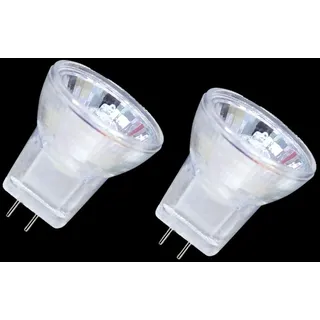 UGEFKMQ 2PC Mini Halogen Strahler Mr8 12V 5W 10W 20W 35W GU4 Halogen Spot Lampen Dimmbar Warmweiß 20W