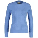 GANT Stretch Cotton Cable C-Neck Blau S