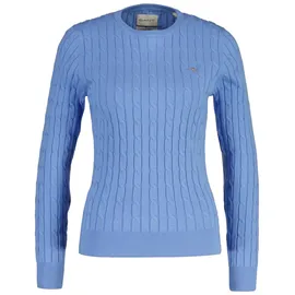 GANT Stretch Cotton Cable C-Neck Blau S