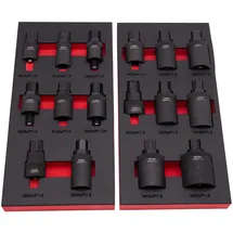 BikeService Moduleinlage Abzieher Polrad 16-teilig, mit Innengewinde
