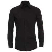 Venti Businesshemd VENTI Businesshemd uni schwarz 43