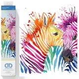 DIAMOND DOTZ - Diamond Painting Regenbogen Zebras,