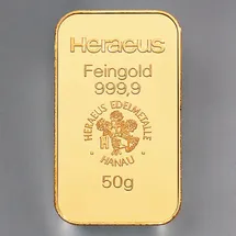 HERAEUS Goldbarren Heraeus