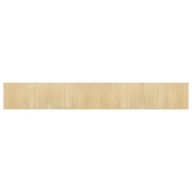 vidaXL Teppich, Rechteckig Hell Natur 60x400 cm Bambus