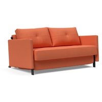 INNOVATION LIVING Schlafsofa Cubed mit Armlehnen Stoff Rust 140 cm