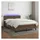 vidaXL Boxspringbett 140 x 200 cm LED Dunkelbraun