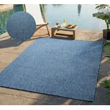 Bruno Banani Teppich Venezia, auch als Läufer, rechteckig, Höhe: 4 mm, In- und Outdoor geeignet, Sisal-Optik, Wetterfest & UV-beständig blau 300 cm x 400 cm x 4 mm