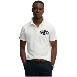 Poloshirt SUPERDRY "Poloshirt Vintage Athletic Polo", Herren, Gr. 3XL, weiß, Obermaterial: 100% Baumwolle CO., Shirts