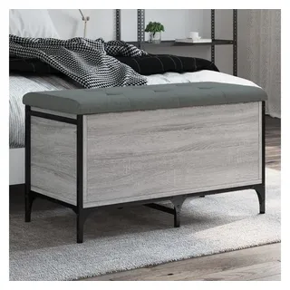 vidaXL Sitzbank mit Stauraum Grau Sonoma 82x42x45 cm Holzwerkstoff