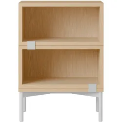 Muuto Stacked Storage Bedside Table - Configuration 1, eiche natur