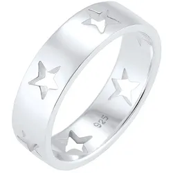 Elli Sterne Astro Cut Out Bandring 925 Sterling Silber Ringe   Damen 