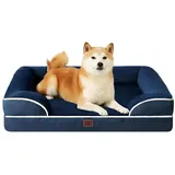 luxuskollektion Hundecouch EHEYCIGA L 91 x 68 cm Marineblau