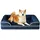 luxuskollektion Hundecouch EHEYCIGA L 91 x 68 cm Marineblau