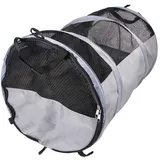 Haustier Katze/Hund Tunnel, faltbar Katze Tunnel/Auto Haustier Matte Rücksitz Zelt/wasserdichtes Auto Bag/Portable Tunnel (schwarz),Grau,42cm