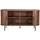 Möbilia Sideboard 140 x 76 x 40 cm Walnuss / Schwarz