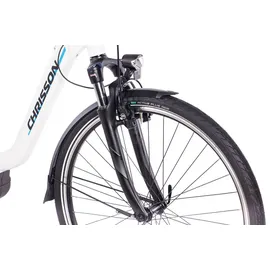 CHRISSON E-Cassiopea 28 Zoll RH 50 cm Damen weiß matt