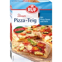 RUF veganer Pizza-Teig, Hefe-Teig und Pizza-Sauce für selbstgemachte Pizza, auch für Pizzastein geeignet