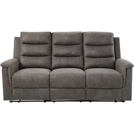 Atlantic Home Collection 3-Sitzer Couch 100% PES Grau