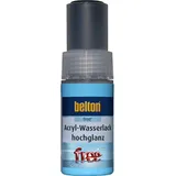 belton Free AQUAcolours Lackstift RAL 9005 Tiefschwarz hochglänzend 9 ml