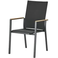 MWH Das Original MWH Stapelsessel Reno 55,5 x 66,0 x 93,5 cm grau