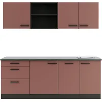 OPTIFIT Küchenzeile Palma 210 cm rot