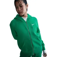 Nike Sportswear Phoenix Fleece Kapuzenjacke Damen T-Shirt, grün - stadium green/sail S