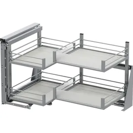 Vauth-Sagel Vauth-Sagel, Eckschrank-Schwenkauszug VS COR Fold Artline KB 900 mm links silber