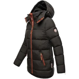 Navahoo Winterjacke Wattewölkchen braun / schwarz / weiß M