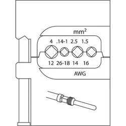 8140-18 Modul-Einsatz für schwere Steckverbinder 0,14-4mm