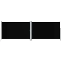 vidaXL Balkon-Sichtschutz 200 x 600 cm Schwarz Polyester 2 St.