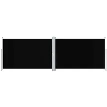 vidaXL Balkon-Sichtschutz 200 x 600 cm Schwarz Polyester 2 St.