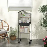 Vogelkäfig Für Wellensittiche, Finken Und Kanarienvögel Mit Zubehör, Spielzeug Und Futterschale