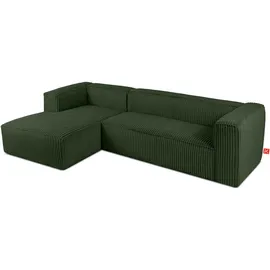Konsimo Ecksofa Ferox ¦ grün ¦ Maße (cm): B: 305 H: 73
